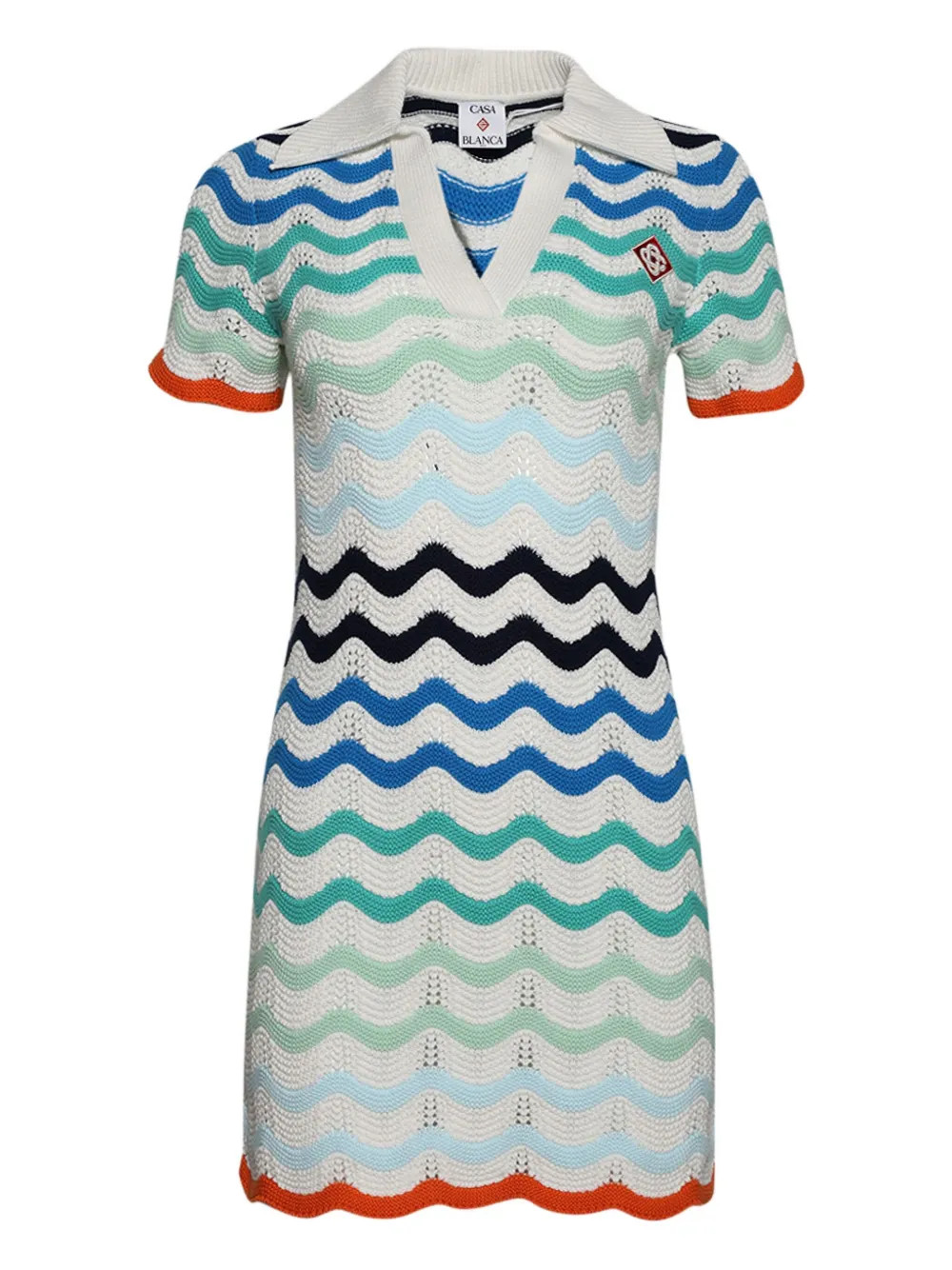 crochet-knit dress | Farfetch Global