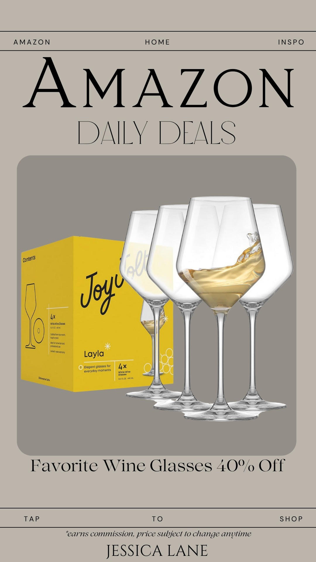 These wine glasses are such a pretty shape and a great everyday set. I own them and they’ve held up beautifully.#kitchendecor #entertainingathome #wineglasses #amazonfinds #homedecor #dailydeals

#LTKGiftGuide #LTKHoliday #LTKSaleAlert