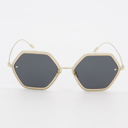 Pale Gold AR6130 Hexagon Sunglasses | TK Maxx