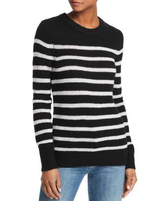AQUA Striped Cashmere Sweater - 100% Exclusive  Women - Bloomingdale's | Bloomingdale's (US)