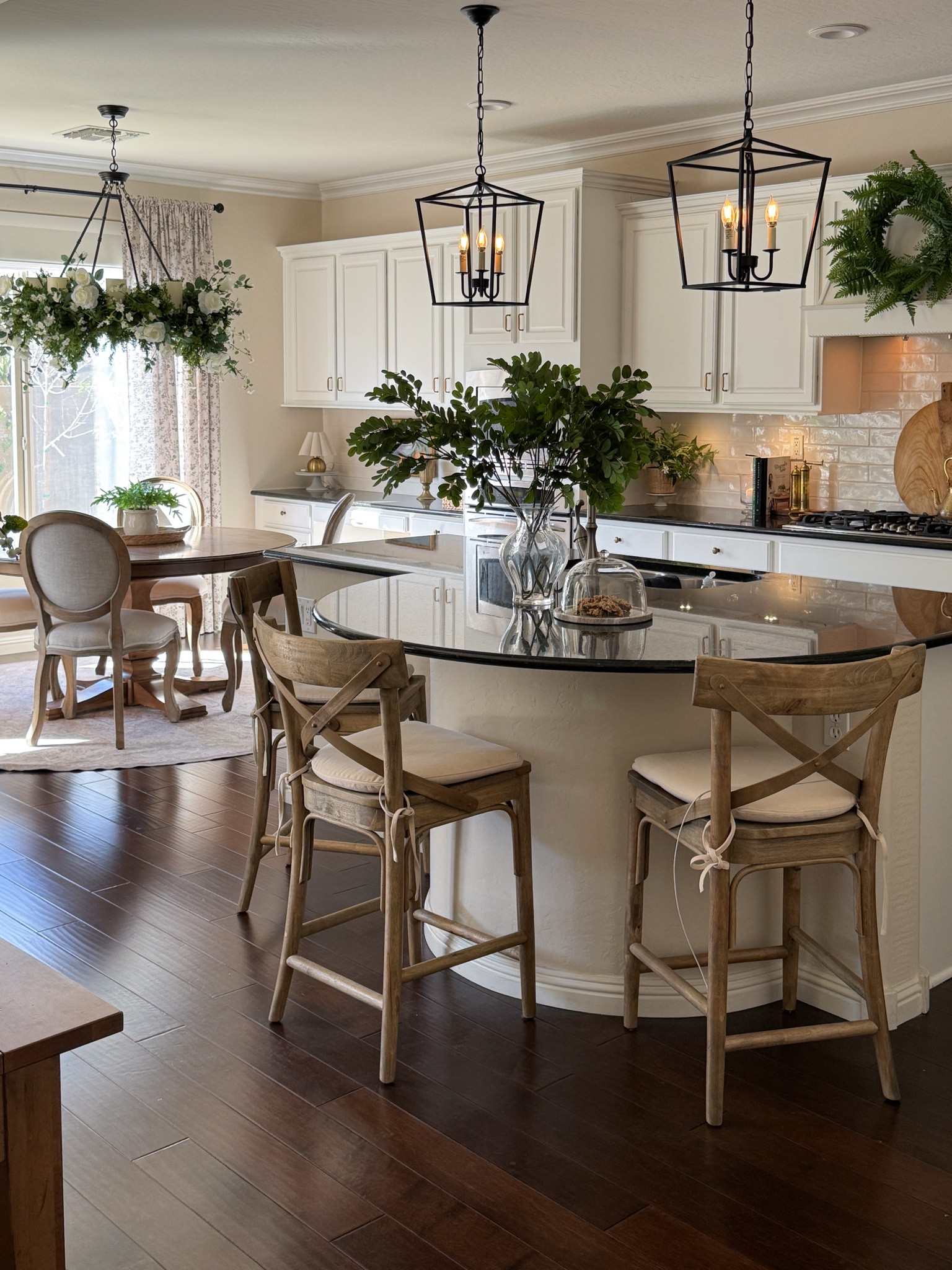 Kitchen links 

And Other Kitchen Details:
Backsplash: Floor & Decor Villa Artisan Oyster 
Cabinet color: Whisper by Dunn Edwards Paints
Wall Color: Bone by Dunn Edwards Paints 
Trim & Ceiling: Swiss Coffee
Hardwood Floors: Olympic Harwood, Pacific Treasures by California Classics, “Venice Beach” Maple, Code PTVB904


#LTKHome