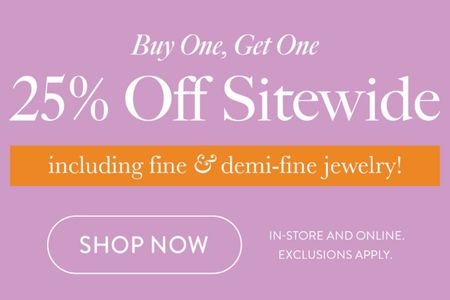 Buy one get one 25% off site wide sale at Kendra Scott! Jewelry. 

#LTKSaleAlert
