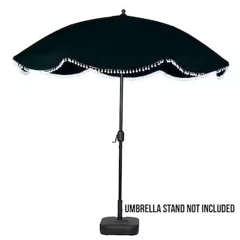 Sun-Ray 8.85-ft Black Market Patio Umbrella | Lowe's