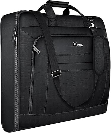 Garment Bags for Travel, Carry On Garment Bag for Business Trips with Shoulder Strap, Mancro Wate... | Amazon (US)