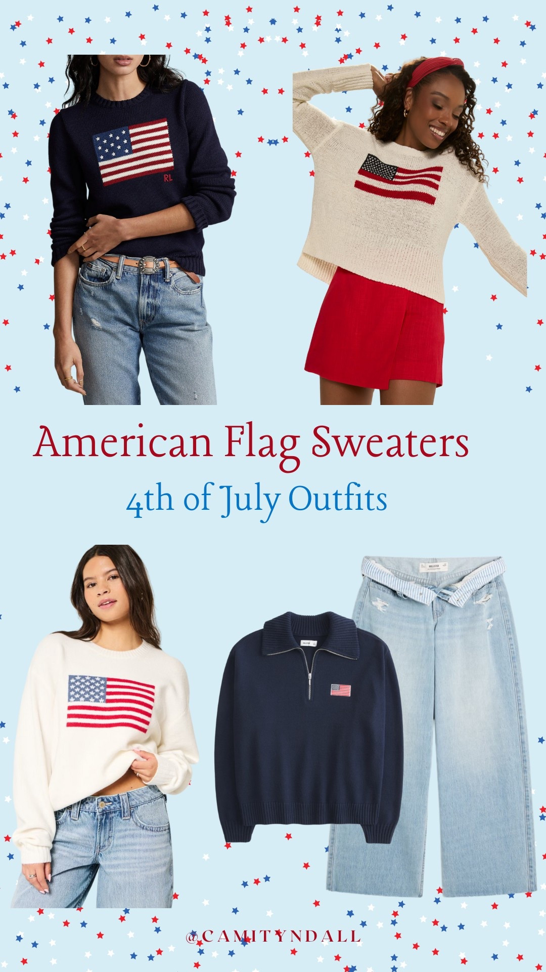 American Flag sweaters - 4th of July outfits 🇺🇸

#LTKFindsUnder50 #LTKSummerEdit #LTKStyleTip