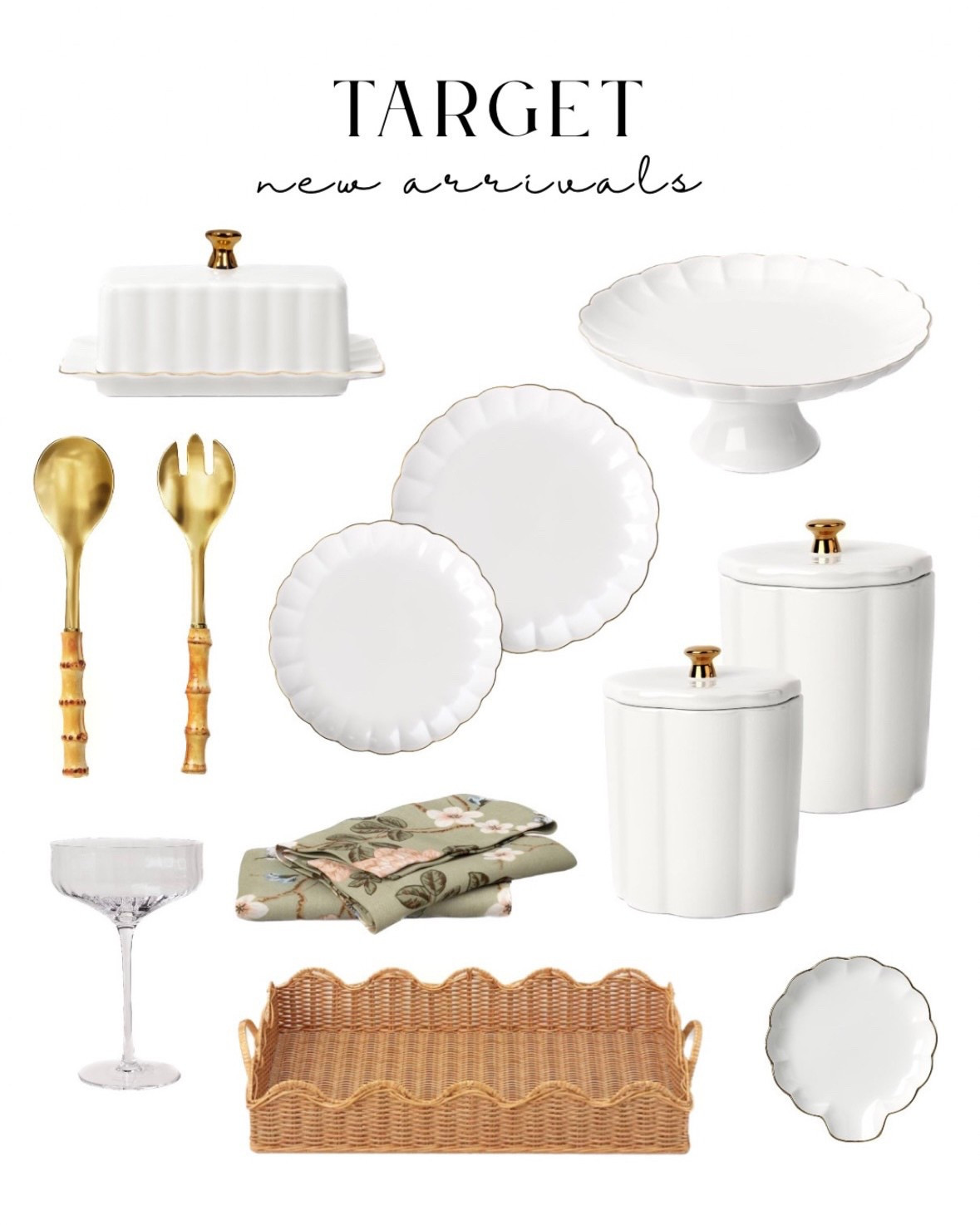 Target new arrivals! ✨ Scalloped plates and serving pieces , Target fall home decor holiday hosting 

#LTKHome #LTKFindsUnder100 #LTKSaleAlert