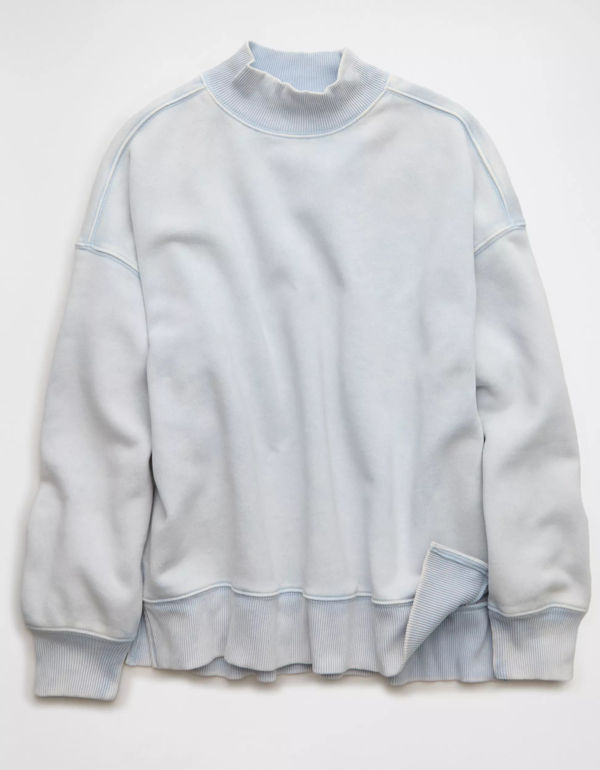 AE Everyday Luxe Mock Neck Sweatshirt | American Eagle Outfitters (US & CA)