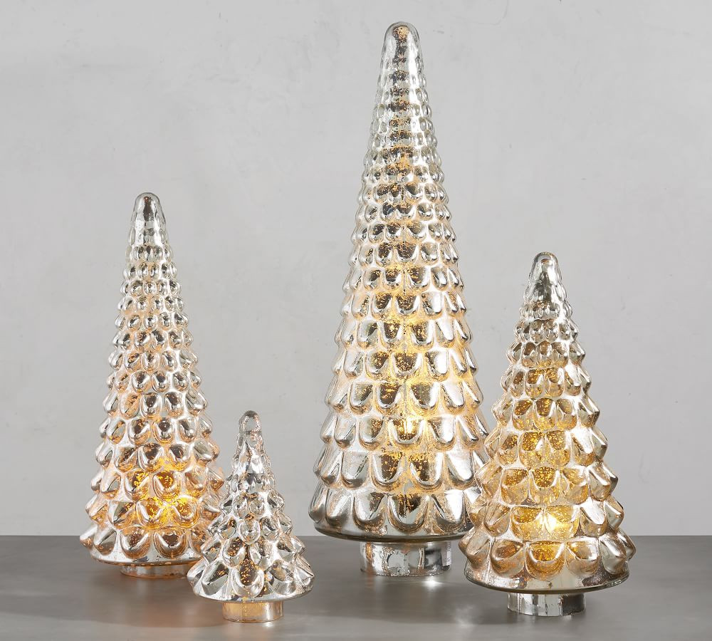 Mercury Glass Tree Cloches | Pottery Barn (US)