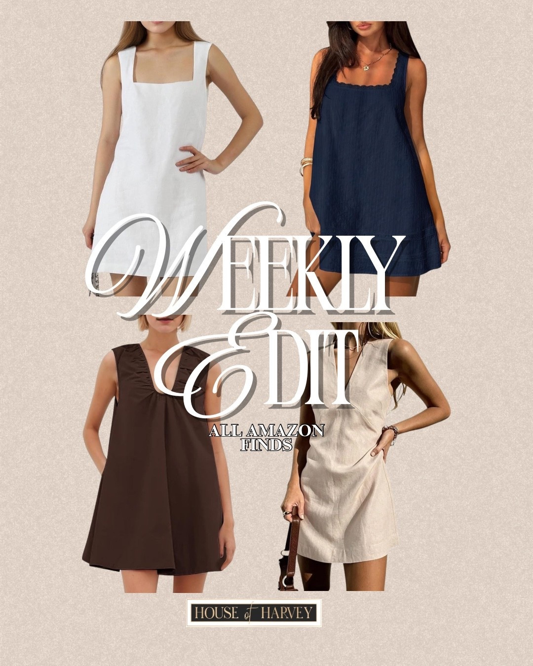 WEEKLY EDIT-this week it's all about returning to the pieces you've reached for again and again. The comfortable dress, the favorite denim, the woven bag, the sandals that carried you through every chapter of summer. The best wardrobes become more personal with every wear. I found some amazing pieces all from Amazon that embody this style vibe. All of these mini dresses are so chic! Linked⬆️

#Itkcreator #Itkfinds #Itkwatchnow #amazon #amazonfinds #summer #summerfashion #summeroutfits

#LTKgrwm #LTKootd #LTKSeasonal