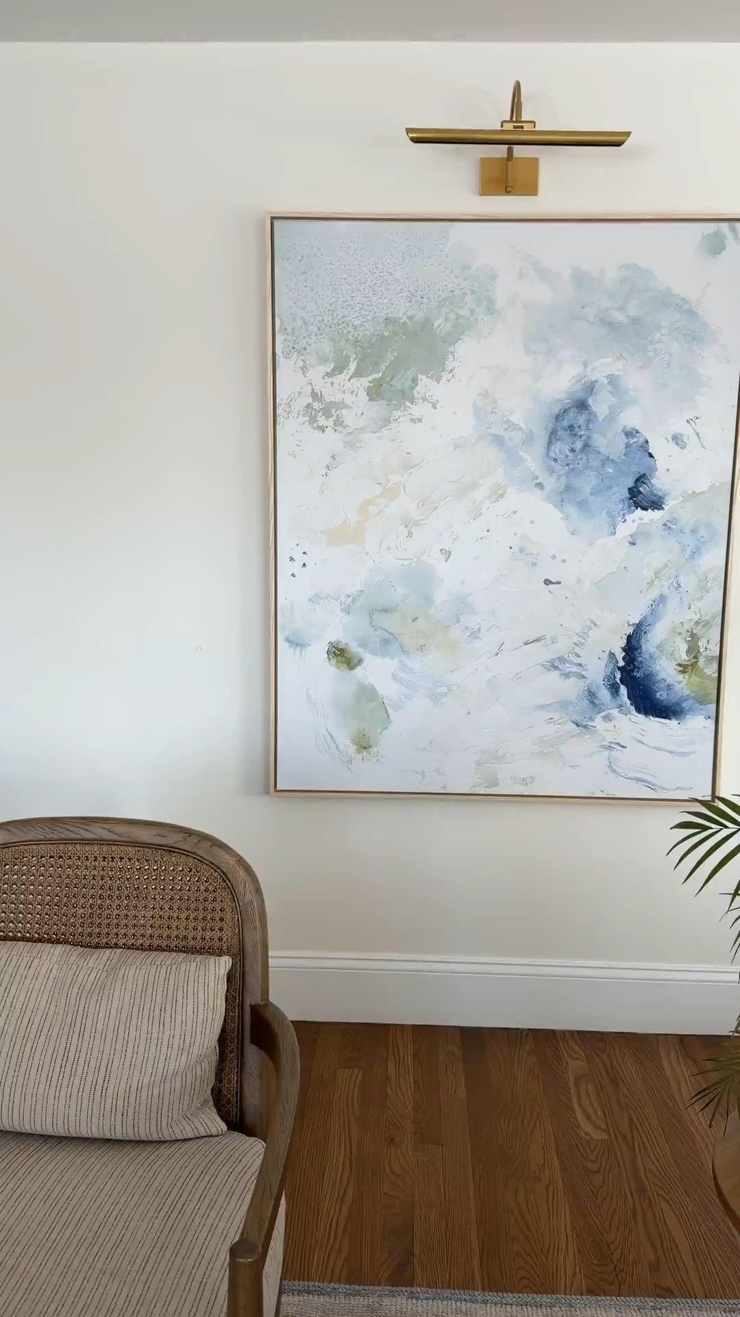 My favorite piece of modern coastal art. All those pretty blues and greens are just 👌 this is the 40 x 50 size with the gallery blonde frame. On sale now!

#LTKHome #LTKSaleAlert