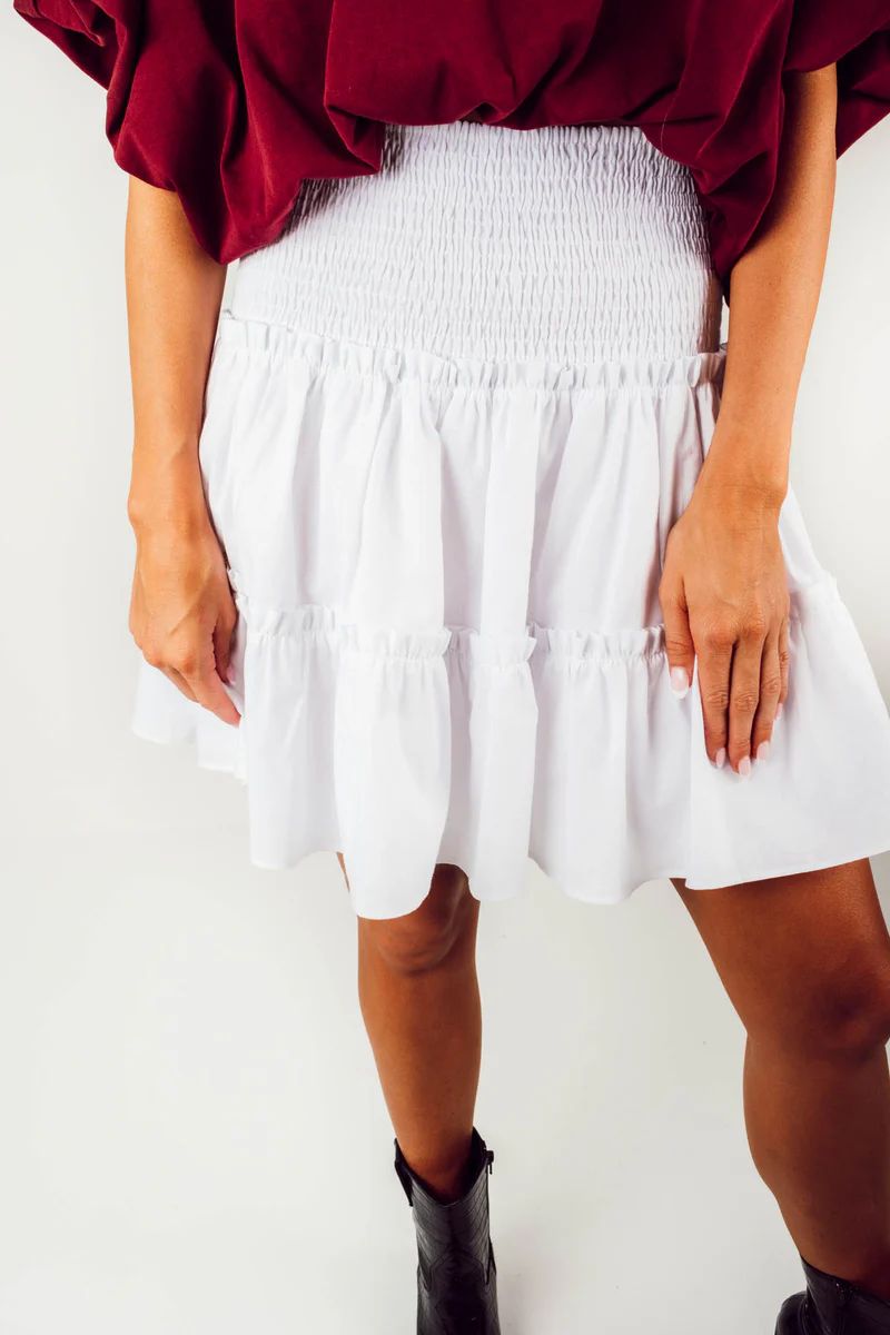 The Beverly Skort - White | The Impeccable Pig