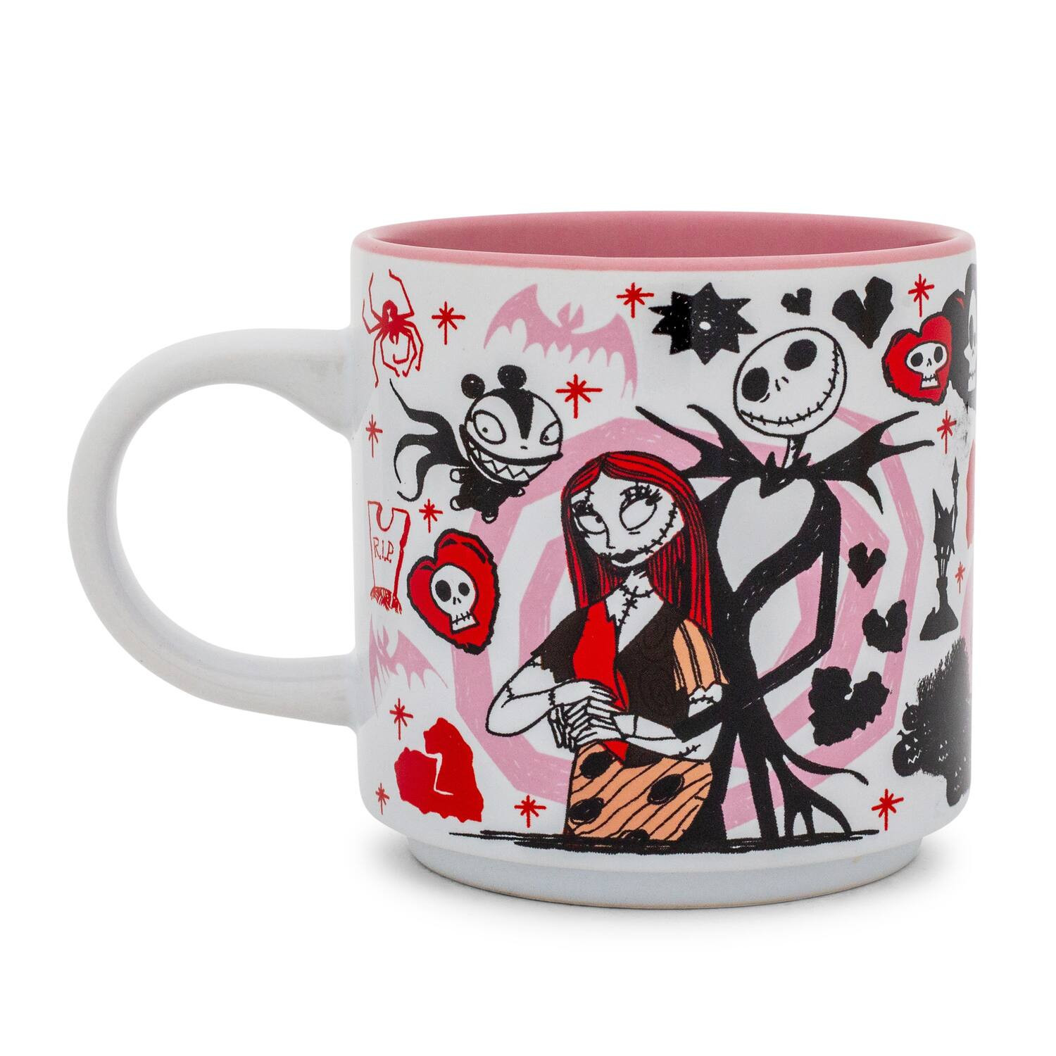 Disney - The Nightmare Before Christmas Valentine's Town Stackable Ceramic Mug - Red | Best Buy U.S.