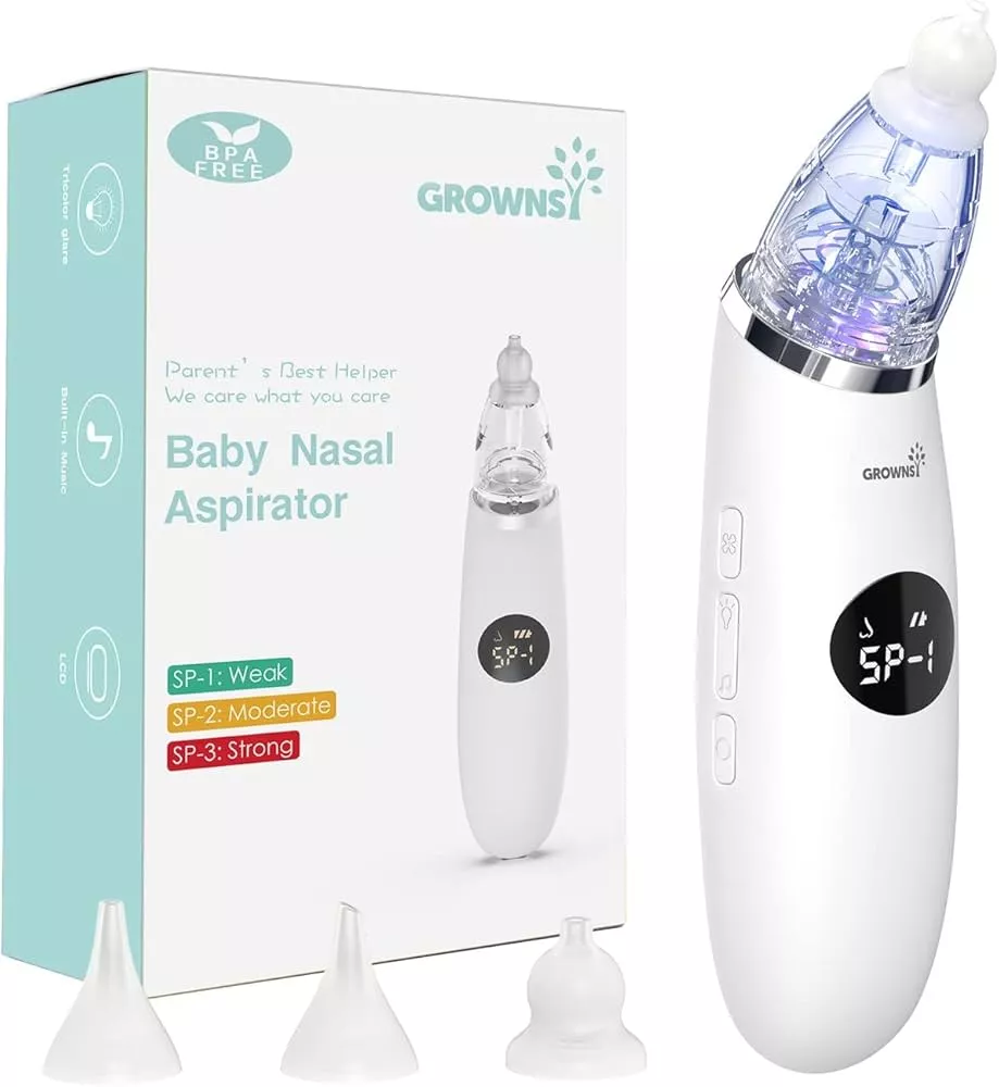 Baby Nasal Aspirator, Baby Nose Sucker, Baby Nose Cleaner, Automatic  Booger Su