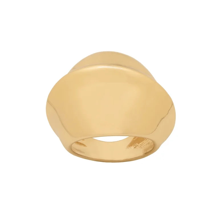 Scoop Women's Gold Abstract Shape Ring, Fashion Jewelry | Walmart (US)