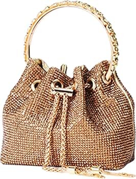 Rhinestone Evening Bags for Womens, Chic Crystal Sparkly Evening Purse Handbag Hobo Bag | Amazon (US)