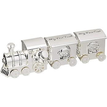Haysom Interiors Silver Plated My First Tooth and My First Curl Storage Train | Amazon (US)