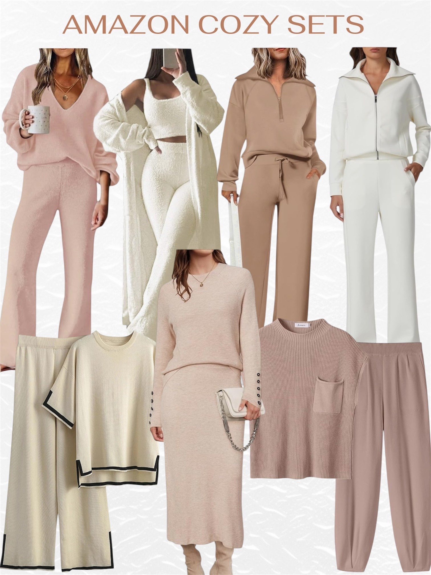 Cozy sets from Amazon | Amazon loungewear | Sweater sets | Amazon cozy sets 

#LTKootd #LTKSeasonal #LTKFindsUnder50