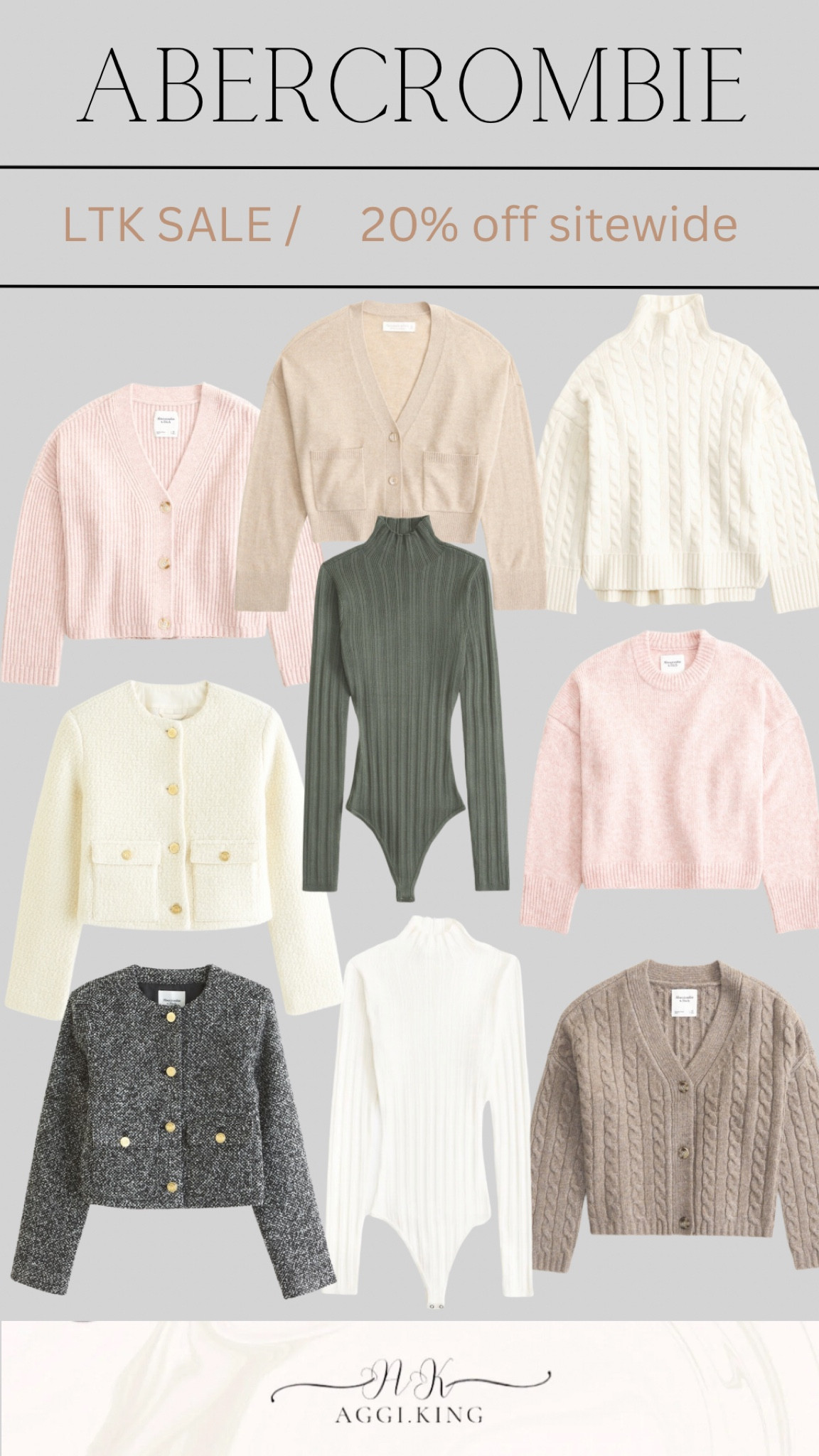 Fall sweaters 
20% off sitewide 

#LTKHoliday #LTKGiftGuide #LTKSale