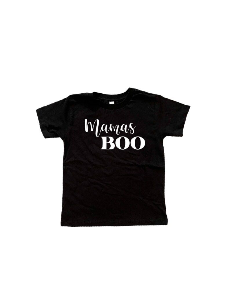 MAMAS BOO Kids UNISEX Black Shirt| Black and White mamas boo shirt | kids halloween shirts| Baby ... | Etsy (US)