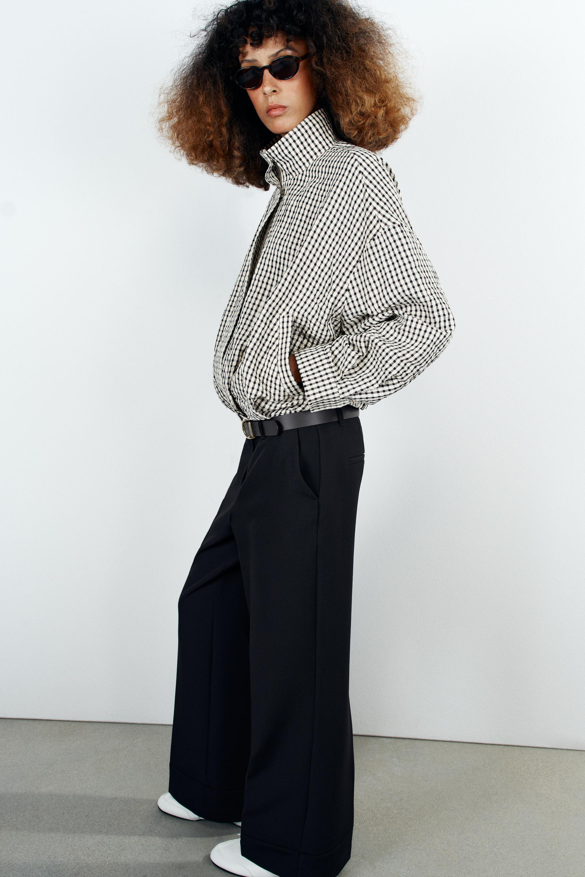Bomber jacket with a high neck and long sleeves. Featuring front welt pockets, a puffy hem with f... | Zara UK