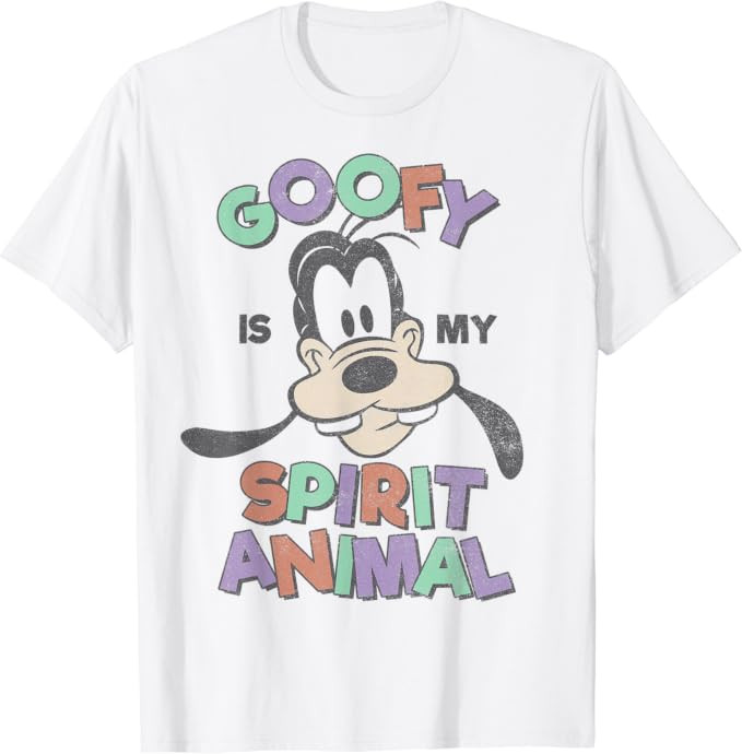 Disney Mickey And Friends Goofy Is My Spirit Animal T-Shirt | Amazon (US)