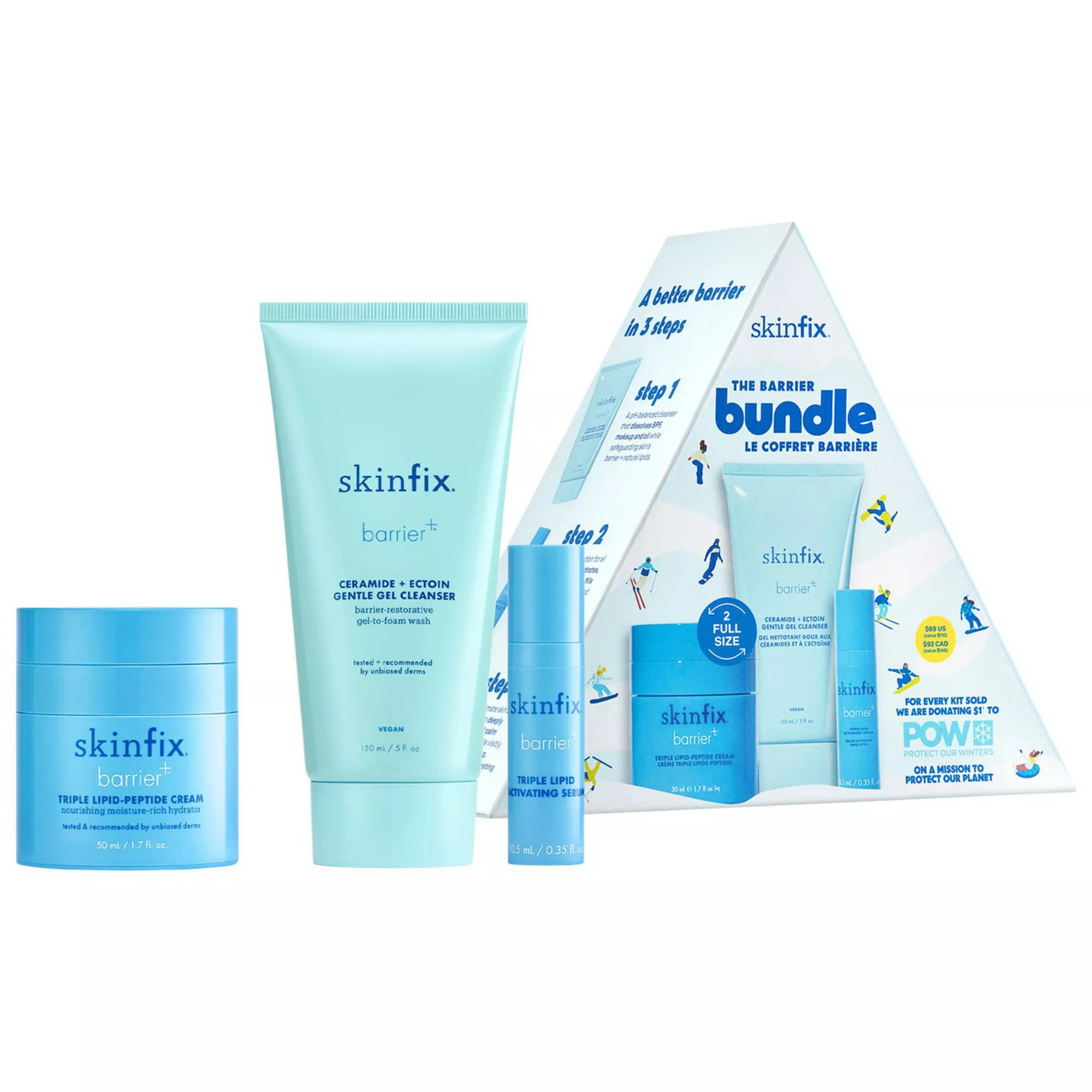 Skinfix The Barrier Bundle Hydrating + Plumping Trio | Kohl's