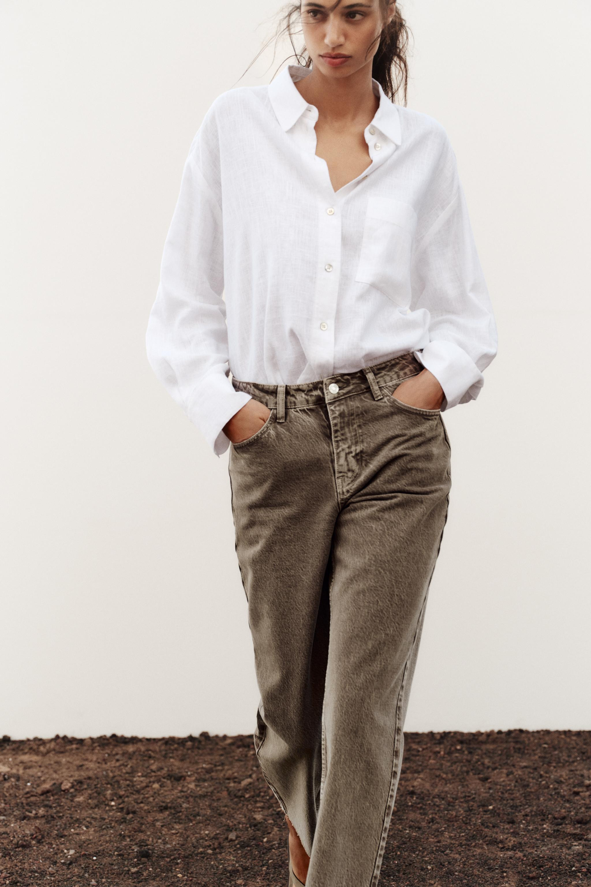 Z1975 HIGH-WAISTED STRAIGHT ANKLE JEANS | Zara US