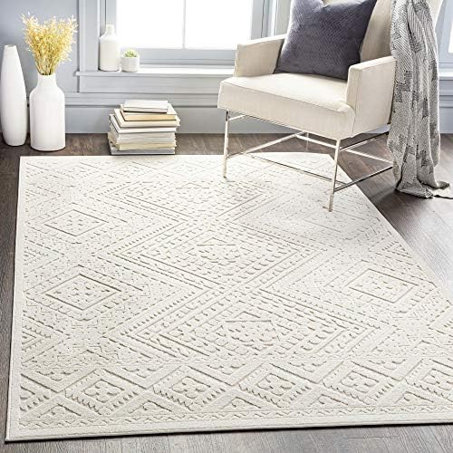 Artistic Weavers Ivor Outdoor Textured Area Rug,5'3" x 7'3",Cream | Amazon (US)