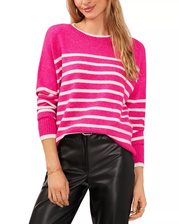 Round Neck Stripe Print Sweater - 100% Exclusive | Bloomingdale's (US)