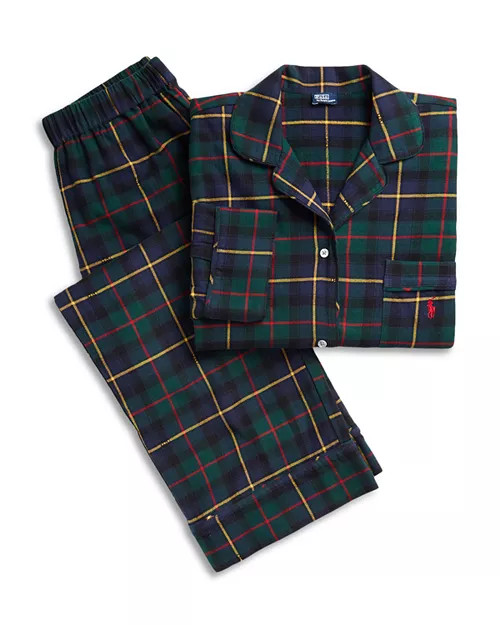 Polo Ralph Lauren Madison Notched Collar Pajama Set  | Bloomingdale's Women | Bloomingdale's (US)