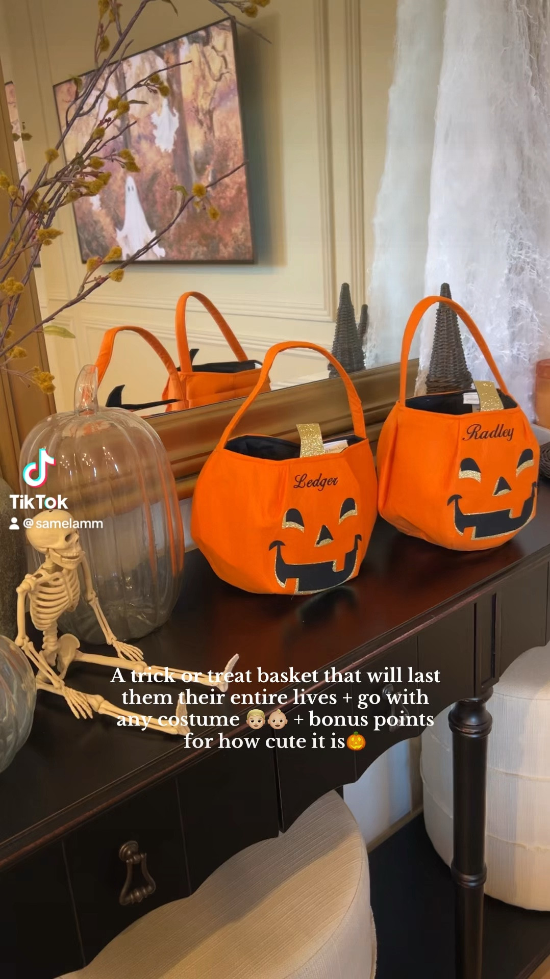 The cutest Halloween baskets🎃👦🏼👶🏼 