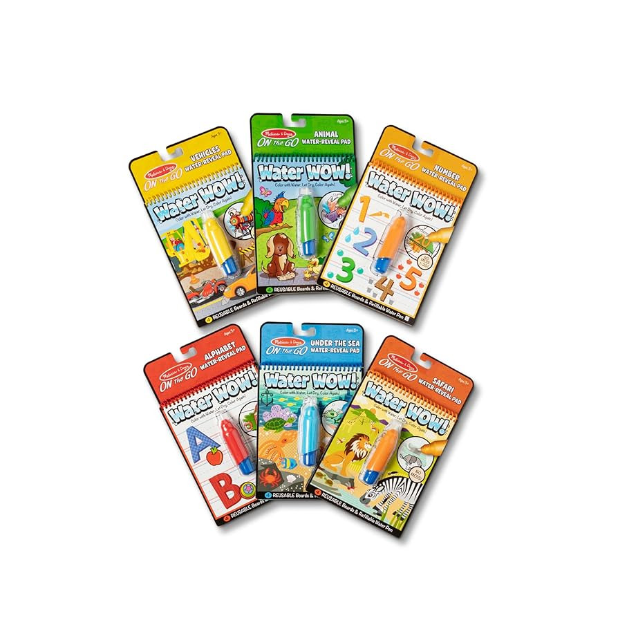 Melissa & Doug Water Wow! - Water Reveal Pad Bundle - Animals, Alphabet, Numbers and More - FSC C... | Amazon (US)