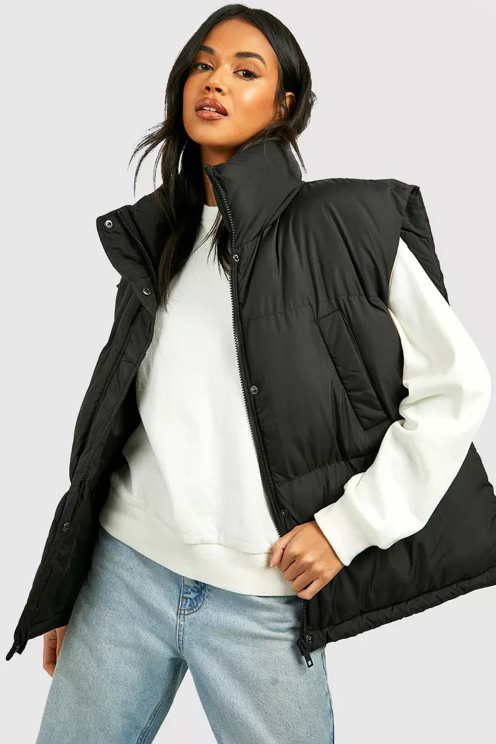 Oversized Boxy Gilet | Boohoo.com (UK & IE)