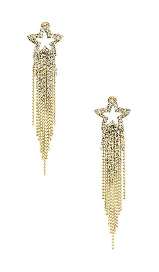x REVOLVE Shooting Star Earrings in Gold | Revolve Clothing (Global)