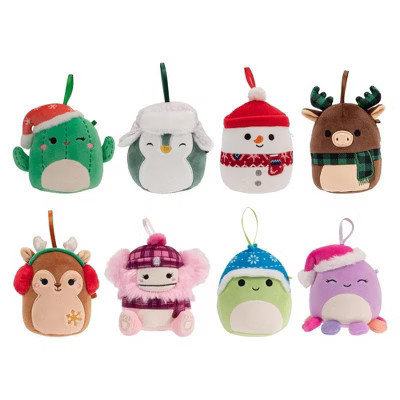 Squishmallows 4 Inch Plush Ornament 8 Pack | Winter | Target
