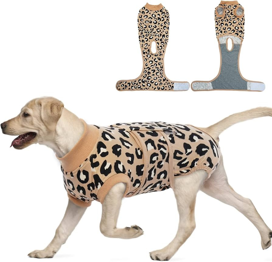 FUAMEY Recovery Suit for Dogs After Surgery,Soft Breathable Dog Bodysuit E-Collar & Cone Alternat... | Amazon (US)