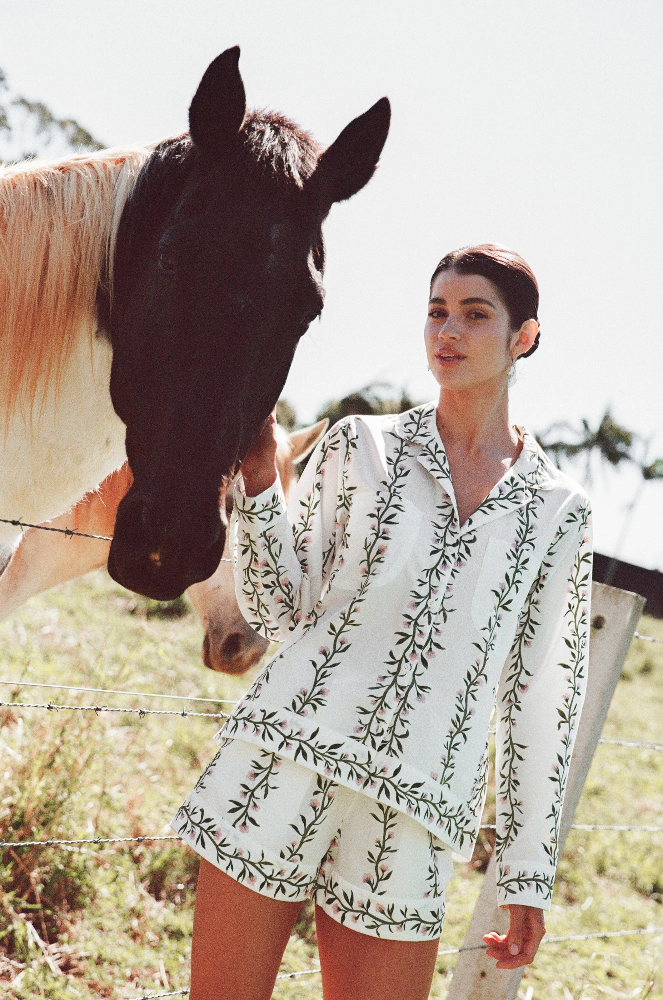 Emily Sleep Set - Long Sleeve - Vine Pink | Piyama US