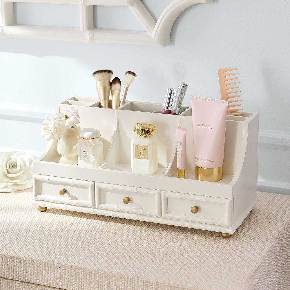 AERIN Bamboo Desktop Beauty Organizer | Pottery Barn Teen