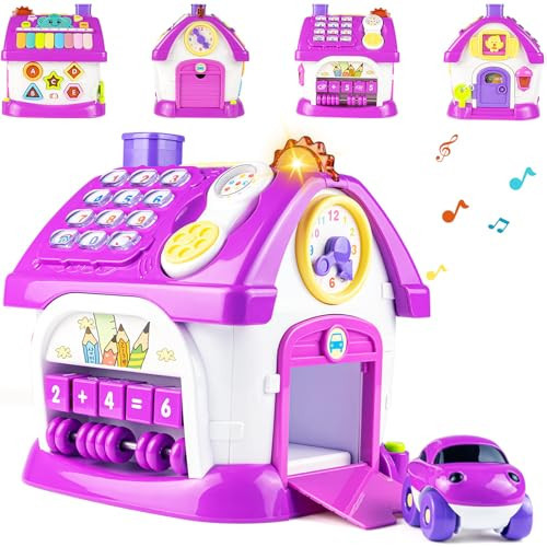 Marstone Montessori Toddler Toys for 1 Year Old Girl Gifts, 8 in 1 Multi-Functional Learning Baby Musical House for 1 2 3 Year Old Girl and Boy Birthday Gifts, Educational Baby Toys 6-12, 12-18 Months | Amazon (US)