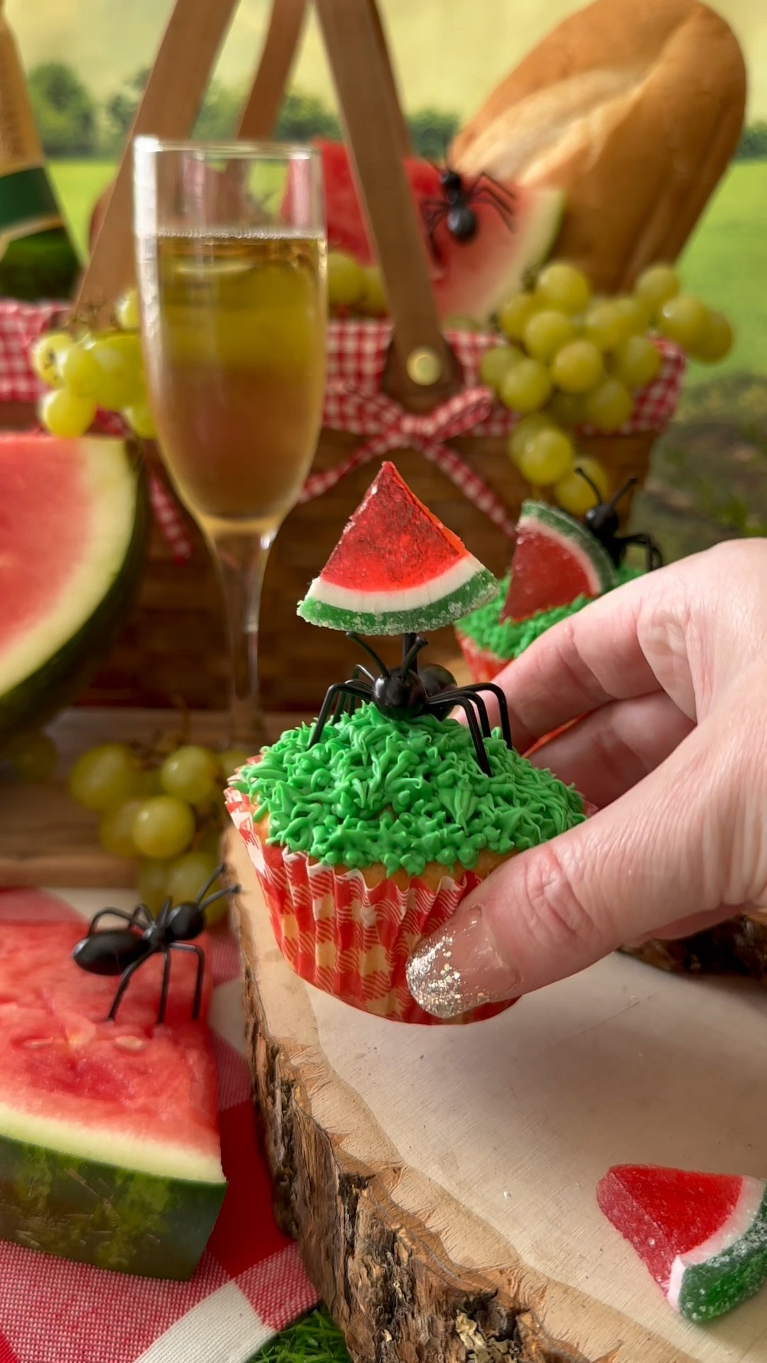These picnic inspired cupcakes with ants picks are a fun treat for summer! 

#LTKSeasonal #LTKParties
