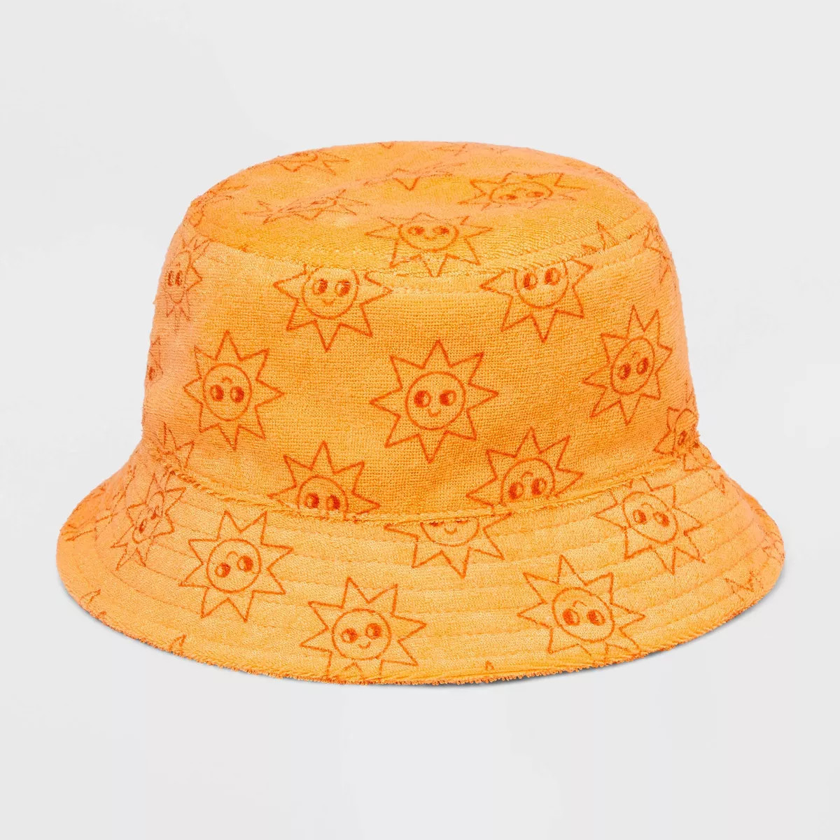 Baby Towel Terry Sun Printed Bucket Hat - Cat & Jack™ Orange | Target