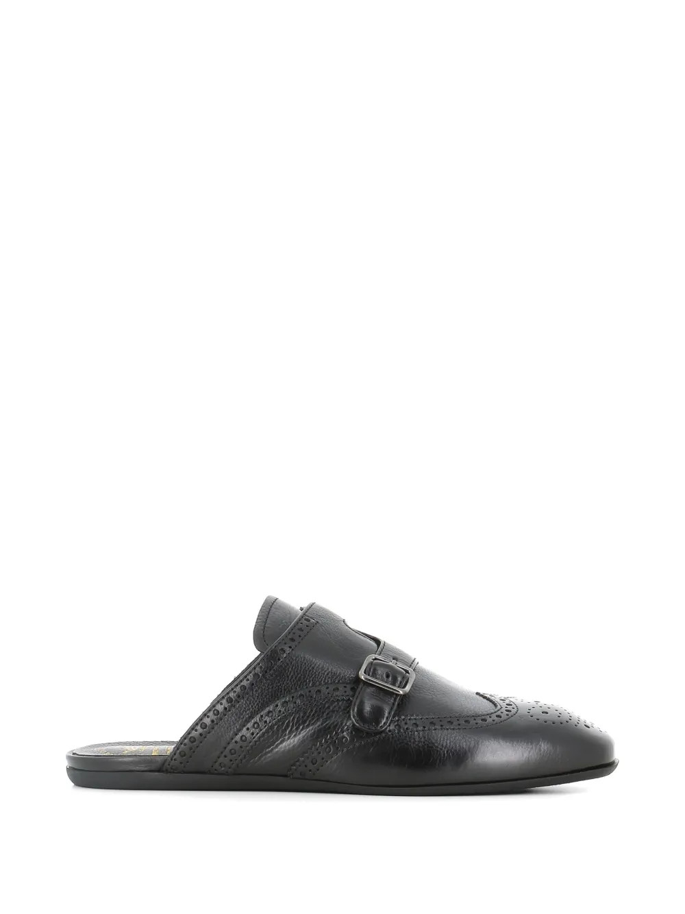 Officine Creative buckle detail brogue mules - Black | Farfetch Global