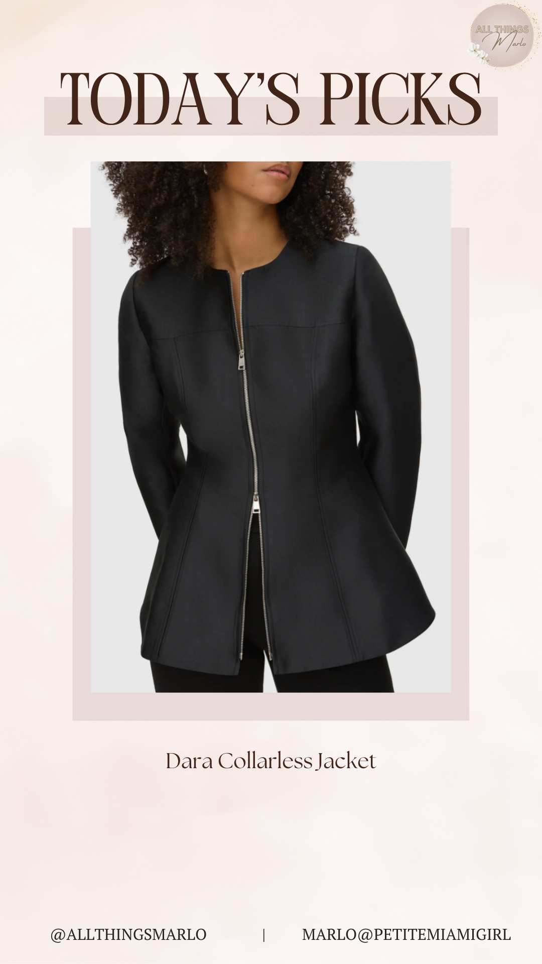 Dara Collarless Jacket 

 #LTKSeasonal #LTKWorkwear #LTKTravel