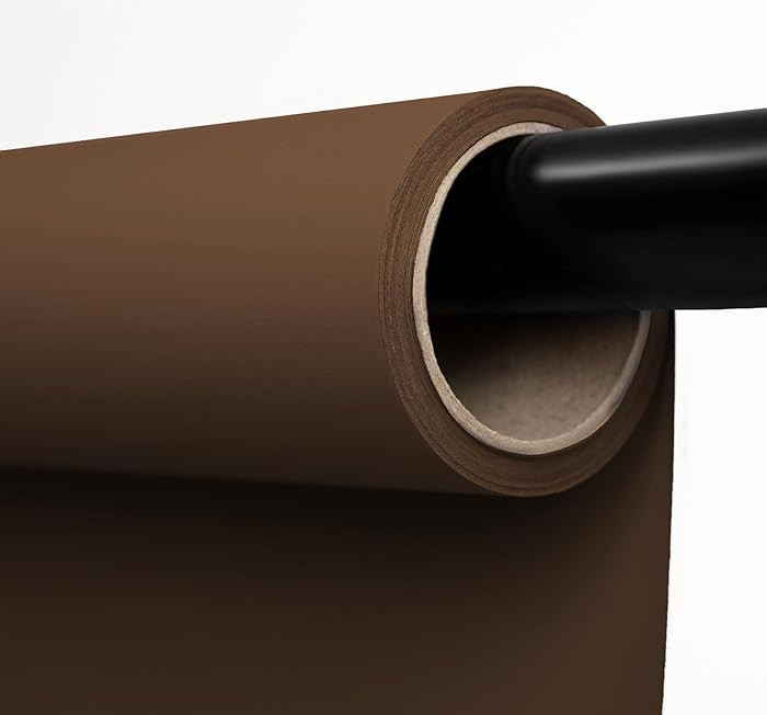 Kate Seamless Paper Backdrop Brown Seamless Backdrop Paper Rolls (106.8''x32.8' Coco Brown) | Amazon (US)