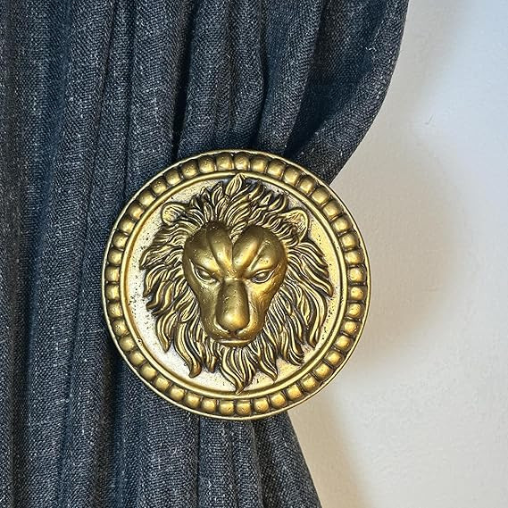 Amazon.com: Vintage-Curtain-Holdbacks丨Set of 2 Curtain Tiebacks Wall Mounted with Screws丨Clas... | Amazon (US)