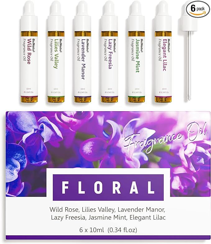 Benatu Floral Premium Fragrance Oils Set for Diffuser, Candle, Soap Making - Spring Scents Aromat... | Amazon (US)
