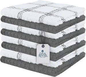 DAN RIVER Dish Towels for Kitchen | 100% Cotton Dish Towels | Tea Towels for Kitchen | Dish Dryin... | Amazon (US)