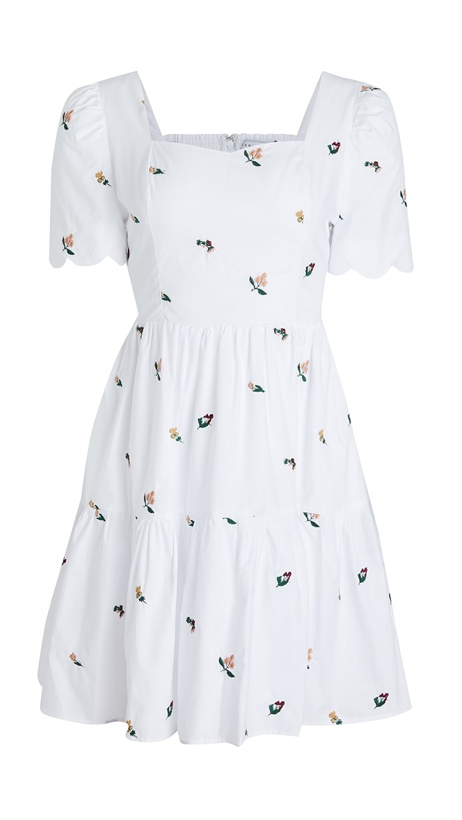 Floral Embroidered Tiered Dress | Shopbop