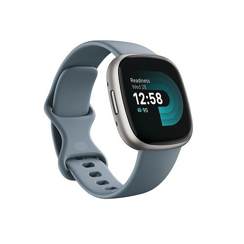 Fitbit Versa 4 Fitness Smart Watch - Waterfall Blue | HSN