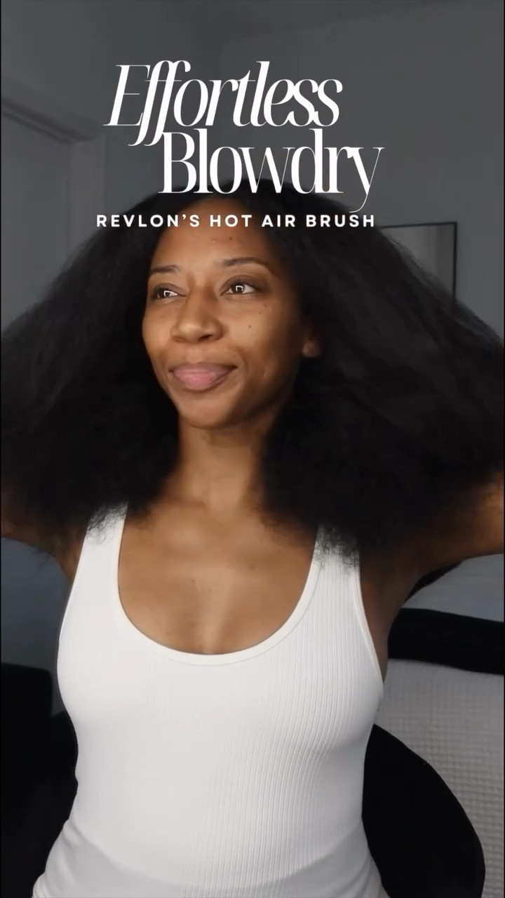 Blow drying natural hair can be a challenge, so I put Revlon’s hot air brush to the test to see if it could save time and give me a sleeker, smooth finish before styling. Perfect for 3C and 4A hair, this one-step tool adds volume and shine. 💆🏽‍♀️✨

#LTKVideo #LTKFindsUnder50 #LTKBeauty
